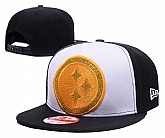 Steelers Team Logo Black & White Adjustable Hat GS,baseball caps,new era cap wholesale,wholesale hats